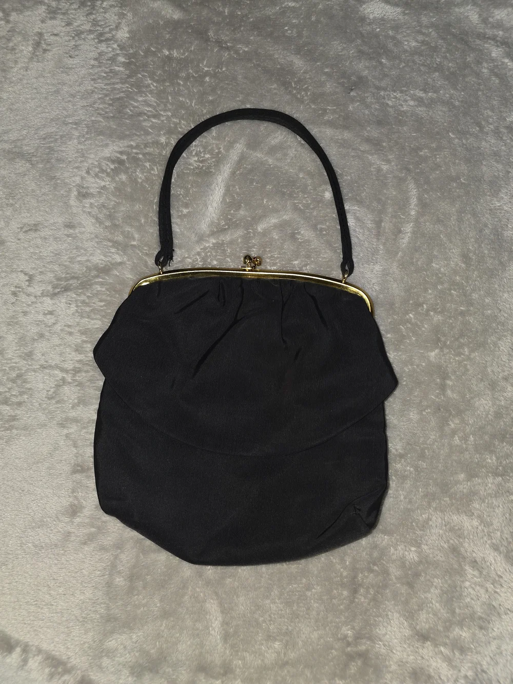 Vintage Black Gold trip Clutch Purse